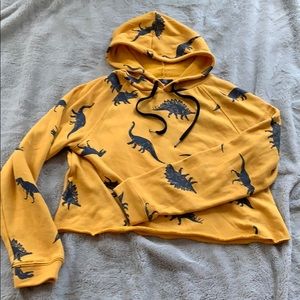Dinosaur cropped sweatshirt